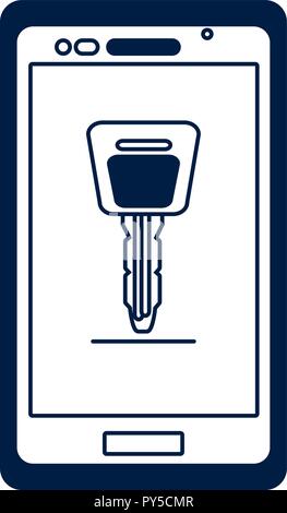 Technologie voiture autonome Illustration de Vecteur