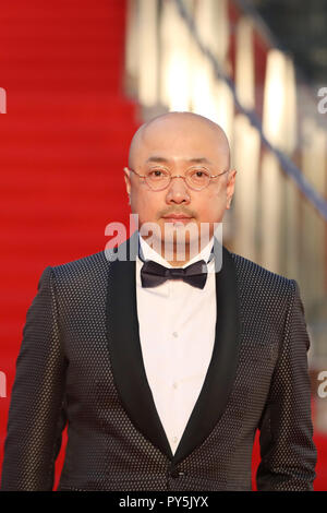 Tokyo, Japon. 25 octobre, 2018. L'acteur chinois Xu Zheng est représenté sur le tapis rouge pour la cérémonie d'ouverture du 31ème Festival International du Film de Tokyo, Tokyo, Japon, le 25 octobre 2018. Crédit : Du Xiaoyi/Xinhua/Alamy Live News Banque D'Images