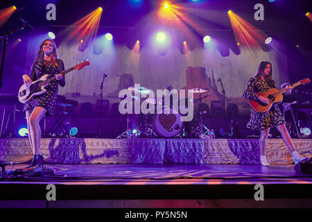 24 octobre 2018 - groupe suédois trousse de premiers soins sur leur Cœur rebelle World Tour 2018 à Liverpool Guild d'étudiants, UK Credit : Andy Von Pip/ZUMA/Alamy Fil Live News Banque D'Images