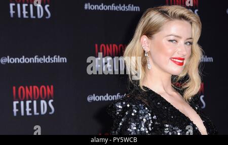 Los Angeles, CA, USA. 25 octobre, 2018. L'Amber entendu à Londres pour des arrivées, la Premiere CHAMPS London West Hollywood à Beverly Hills, Los Angeles, CA 25 Octobre, 2018. Credit : Elizabeth Goodenough/Everett Collection/Alamy Live News Banque D'Images