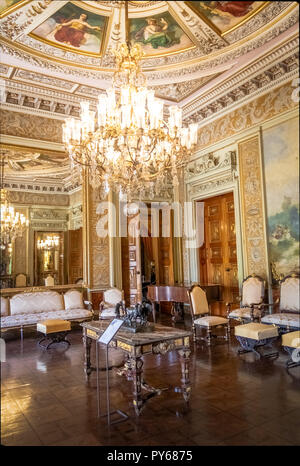 Venetian Room à Catete Palace, l'ancien palais présidentiel abrite maintenant le Musée de la République - Rio de Janeiro, Brésil Banque D'Images