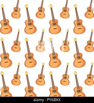 Guitarron mexicain vecteur illustration design pattern instruments Illustration de Vecteur