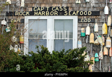 Cap't Cass Rock Harbour Seafood Restaurant, Orleans, Massachusetts Banque D'Images