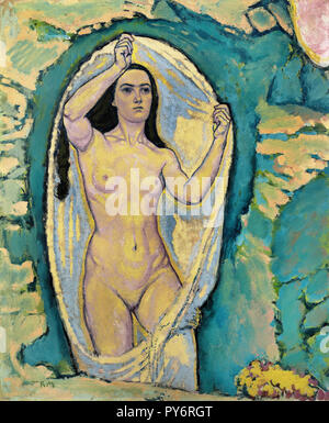 Koloman Moser, Vénus dans la grotte, vers 1914 huile sur toile, Leopold Museum, Vienne, Autriche. Banque D'Images