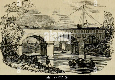 "Les routes et chemins de fer, les véhicules et les modes de déplacement, d'ancien et de moderne pays ; avec des comptes de ponts, tunnels, et des canaux, dans diverses parties du monde ..' (1839) Banque D'Images