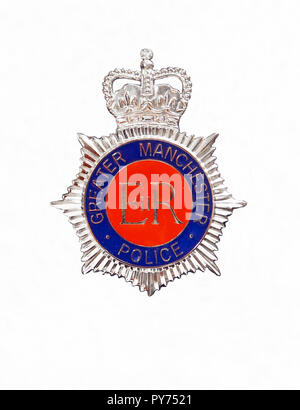 Badge de la police du Grand Manchester Banque D'Images