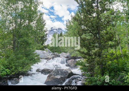 Taggart Creek, à Grand Teton National Park dans le Wyoming Banque D'Images