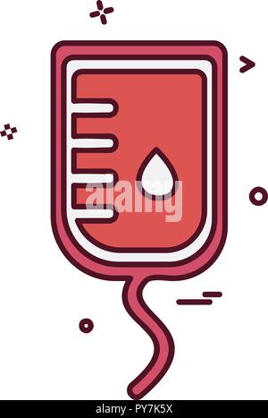 L'icône du sang vecteur conception Illustration de Vecteur
