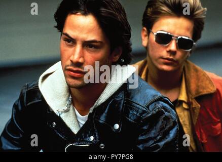 Titre original : my own private IDAHO. Titre en anglais : my own private IDAHO. Année : 1991. Réalisateur : Gus Van Sant. Stars : Keanu REEVES, RIVER PHOENIX. Credit : New Line Cinema / Album Banque D'Images