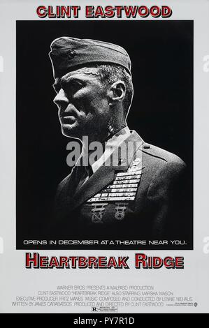 Titre original : Heartbreak Ridge. Titre en anglais : Heartbreak Ridge. Année : 1986. Réalisateur : CLINT EASTWOOD. Credit : MALPASO/Warner Brothers / Album Banque D'Images