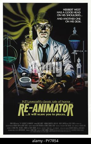 Film Original title : RE-ANIMATOR. Titre en anglais : RE-ANIMATOR. Année : 1985. Réalisateur : STUART GORDON. EMPIRE : Crédit photos / Album Banque D'Images