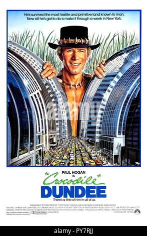 Titre original : Crocodile Dundee. Titre en anglais : Crocodile Dundee. Année : 1986. Directeur : PETER FAIMAN. Credit : PARAMOUNT PICTURES / Album Banque D'Images