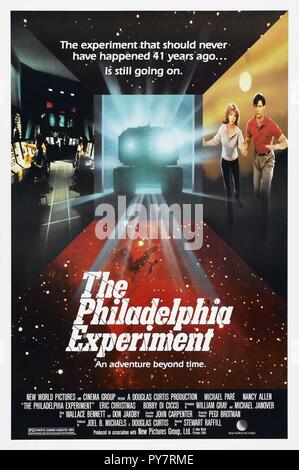 Film Original Titre : L'expérience de Philadelphie. Titre en anglais : L'expérience de Philadelphie. Année : 1984. Directeur : STEWART RAFFILL. Credit : COLUMBIA/EMI/Warner / Album Banque D'Images