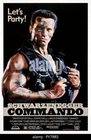 Titre original : Commando. Titre en anglais : Commando. Année : 1985. Réalisateur : Mark L. LESTER. Stars : Arnold Schwarzenegger. Crédit : 20TH CENTURY FOX / Album Banque D'Images