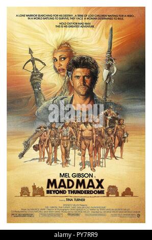 Titre original : MAD MAX III : AU-DELÀ DE THUNDERDOME. Titre en anglais : MAD MAX III : AU-DELÀ DE THUNDERDOME. Année : 1985. Réalisateur : GEORGE MILLER. Credit : Warner Brothers / Album Banque D'Images