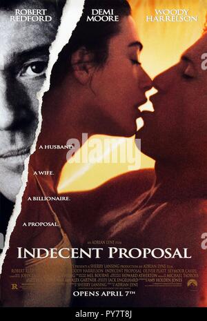 Titre original : PROPOSITION INDÉCENTE. Titre en anglais : PROPOSITION INDÉCENTE. Année : 1993. Réalisateur : ADRIAN LYNE. Credit : PARAMOUNT PICTURES / Album Banque D'Images