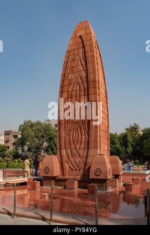 Au Mémorial de Jallianwala Bagh, Amritsar, Punjab, India Banque D'Images