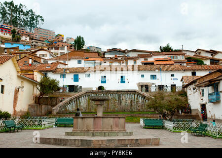 Plaza San Blas - Cusco - Pérou Banque D'Images