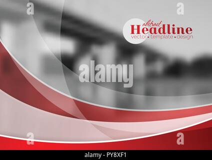 Abstract tech corporate wavy brochure booklet template. Vector design background Illustration de Vecteur