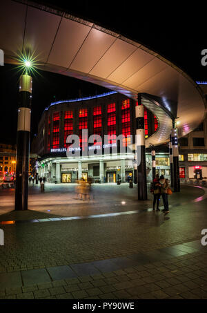 Centrale de Bruxelles, Bruxelles Gare centrale dans la nuit Banque D'Images