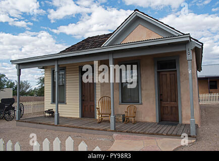 Wyatt Earp's house. Tombstone Arizona USA Banque D'Images