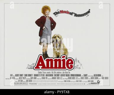 Titre original : Annie. Titre en anglais : Annie. Année : 1982. Réalisateur : John Huston. Credit : Columbia Pictures / Album Banque D'Images