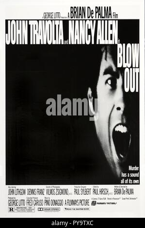 Titre original : Blow Out. Titre en anglais : Blow Out. Année : 1981. Réalisateur : BRIAN DE PALMA. Credit : Columbia Pictures / Album Banque D'Images