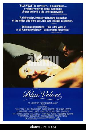 Titre original : Blue Velvet. Titre en anglais : Blue Velvet. Année : 1986. Directeur : David Lynch. Credit : DE LAURENTIS ENTERTAINMENT GROUP / Album Banque D'Images