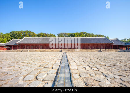 Un sanctuaire de Jongmyo, confucéenne à Séoul, Corée du Sud Banque D'Images