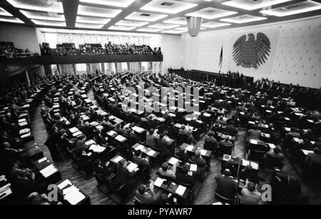 Élection, prestation de serment et la présentation de la troisième cabinet de Chancelier fédéral Helmut Schmidt le 5 novembre 1980 à Bonn. Dans le monde d'utilisation | Banque D'Images