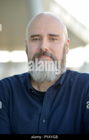 Raymond Unger en octobre 2018 au Salon du livre de Francfort. Dans le monde d'utilisation | Banque D'Images