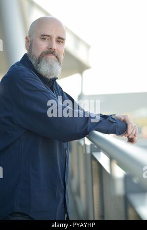 Raymond Unger en octobre 2018 au Salon du livre de Francfort. Dans le monde d'utilisation | Banque D'Images