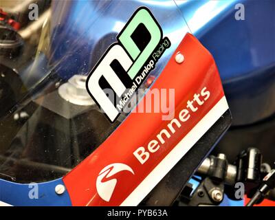 Michael Dunlop's TT Suzuki 2017 Gagnante Banque D'Images
