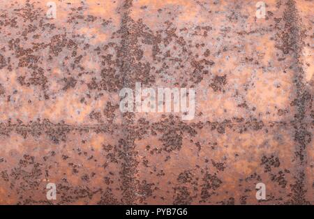 Sur l'acier rouille metal texture background avec copie espace pour ajouter du texte Banque D'Images