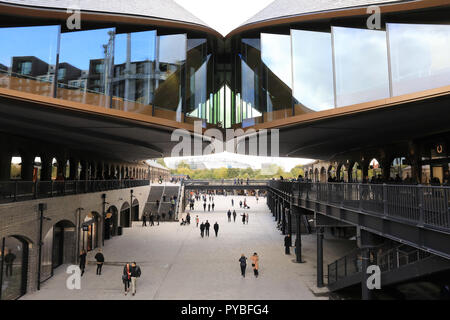 Londres, Royaume-Uni. 26Th Oct 2018. Gouttes de charbon, de cour du nouveau centre de vie et centre a ouvert ses portes aujourd'hui à Kings Cross, au nord de Londres avec 50 boutiques indépendantes, bars et cafés. Credit : Monica Wells/Alamy Live News Banque D'Images