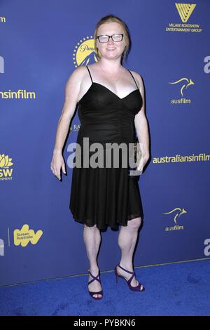 Los Angeles, CA, USA. 24 Oct, 2018. Larsen à Charlotte pour des arrivées en 2018 Australiens 7e Gala annuel du film, Paramount Studios, Los Angeles, CA 24 Octobre, 2018. Credit : Priscilla Grant/Everett Collection/Alamy Live News Banque D'Images