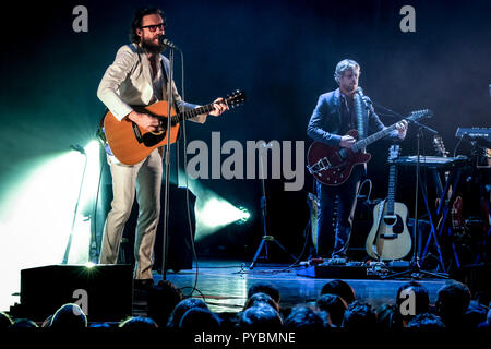 Gateshead, Royaume-Uni. 26 octobre 2018. Le Père John Misty (Josh Tillman) effectue au Sage Gateshead le 26 octobre 2018. Crédit : Thomas Jackson/Alamy Live News Banque D'Images