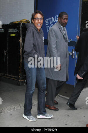 New York, USA. 26Th Oct, 2018. Robin Roberts de Good Morning America vu quitter ABC Studios à New York le 26 octobre 2018. Credit : Rw/media/Alamy Punch Live News Banque D'Images