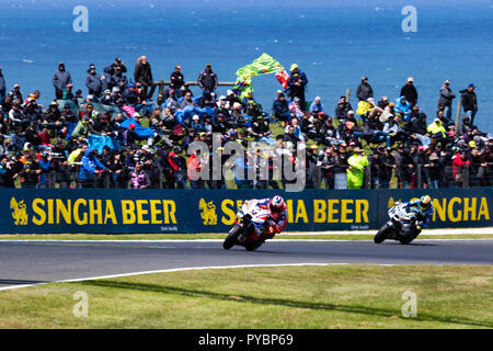 Melbourne, Australie. 27 octobre 2018. : Le point de vue de l'île Phillip pendant le 2018 Grand Prix Moto d'Australie Michelin , l'Australie le 27 octobre 2018. Crédit : Dave Hewison Sports/Alamy Live News Banque D'Images