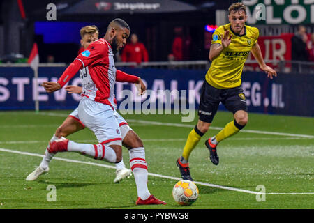 Venlo, Pays-Bas 26 octobre 2018 Soccer FC Emmen v VVV Venlo seizoen Eredivisie 2018-2019 : Crédit photos Orange/Alamy Live News Banque D'Images