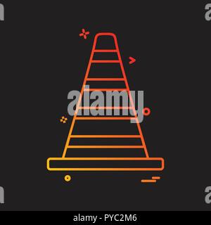 Vlc road blocker vector Illustration de Vecteur