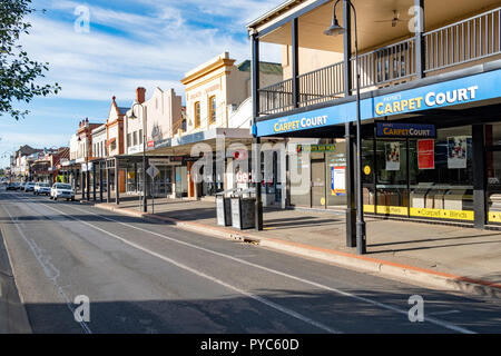 Wagga Wagga ville régionale en Nouvelle Galles du Sud et son high street, Australie Banque D'Images