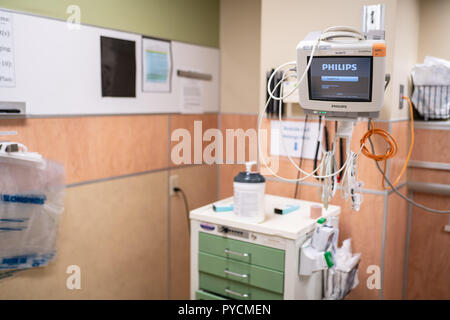 Portland, OR / USA - 29 septembre 2018 : système de surveillance à l'Oregon Health and Science University (OHSU) Banque D'Images