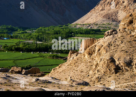 Le Tadjikistan, l'Asie centrale, du Haut-Badakhchan, le Pamir, Khaakha forteresse dans la vallée de Wakhan Banque D'Images