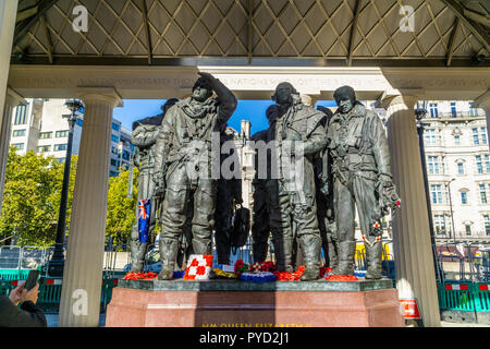 Le monument commémoratif du Bomber Command de la RAF à Londres, Angleterre Banque D'Images