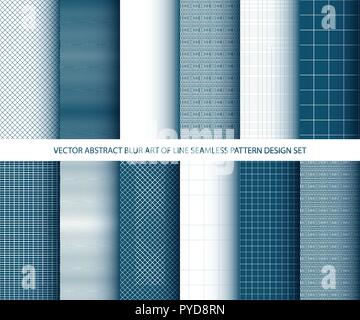 Vector abstract blue art de lignes pattern design transparente, inclusive set pattern de Swatch dans le fichier Illustration de Vecteur