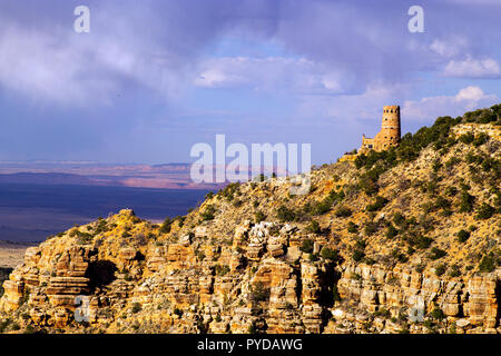 Desert View Watch Tower, le Parc National du Grand Canyon, Arizona Banque D'Images