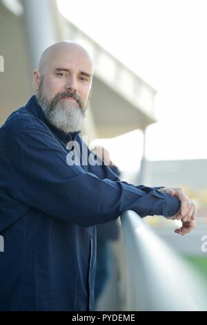 Raymond Unger en octobre 2018 au Salon du livre de Francfort. Dans le monde d'utilisation | Banque D'Images