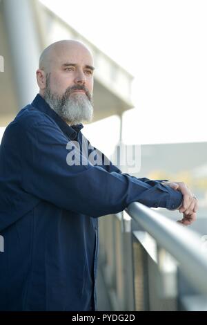 Raymond Unger en octobre 2018 au Salon du livre de Francfort. Dans le monde d'utilisation | Banque D'Images