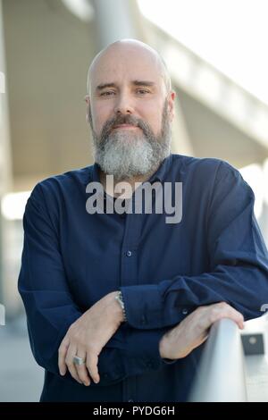 Raymond Unger en octobre 2018 au Salon du livre de Francfort. Dans le monde d'utilisation | Banque D'Images